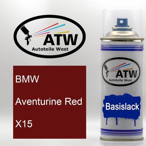 BMW, Aventurine Red, X15: 400ml Sprühdose, von ATW Autoteile West.